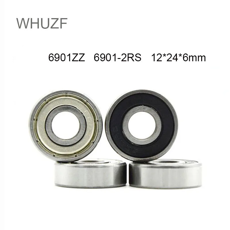WHUZF Бесплатная доставка 4/6 шт. подшипник 6901 6901RS 6901ZZ 61901-2RS 2Z 12x24x6 экранированные