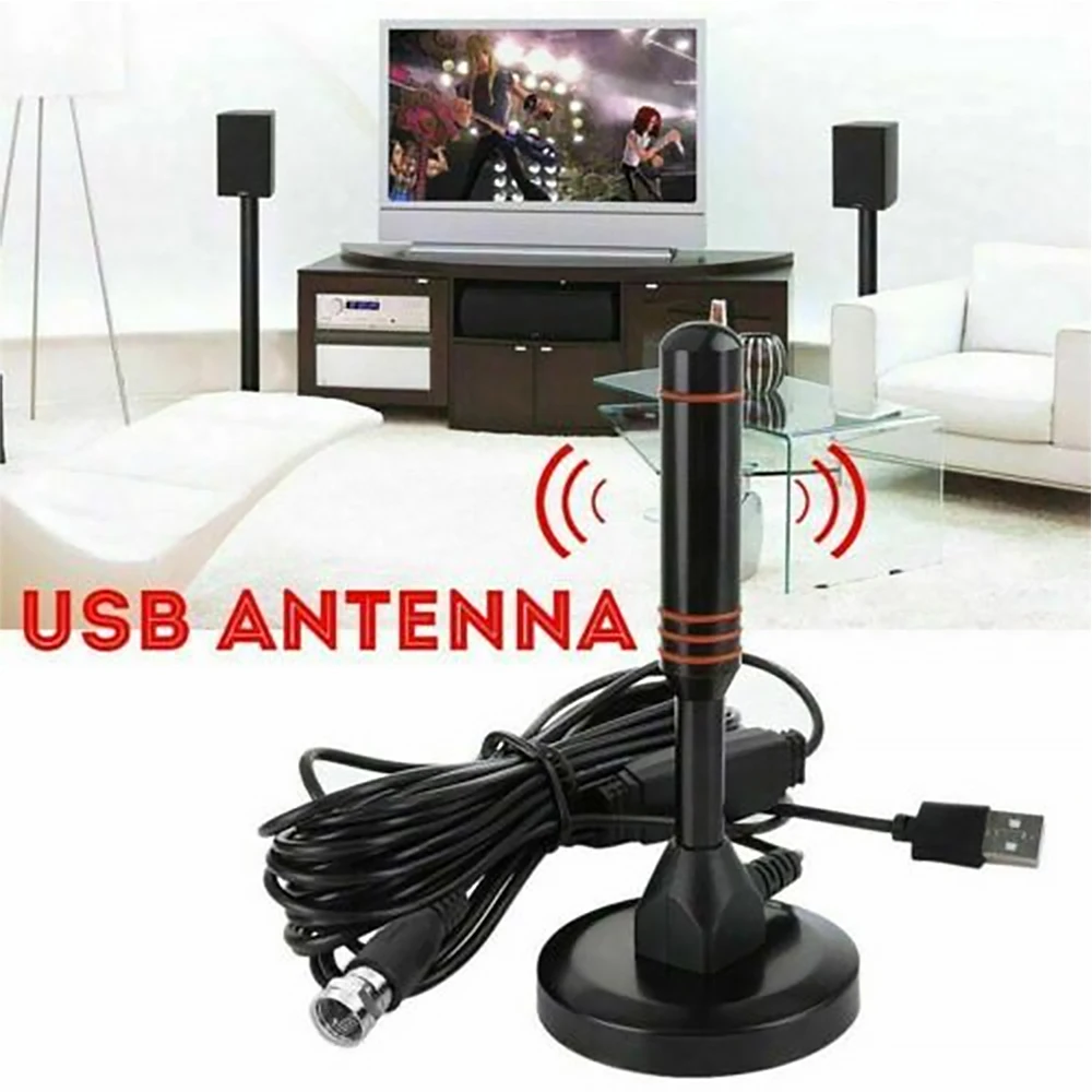 

Best HD RV Digital Free View Portable TV Antenna Car DVB-T,5m coaxial cable, suitable for RV car high gain low noise TV receiver