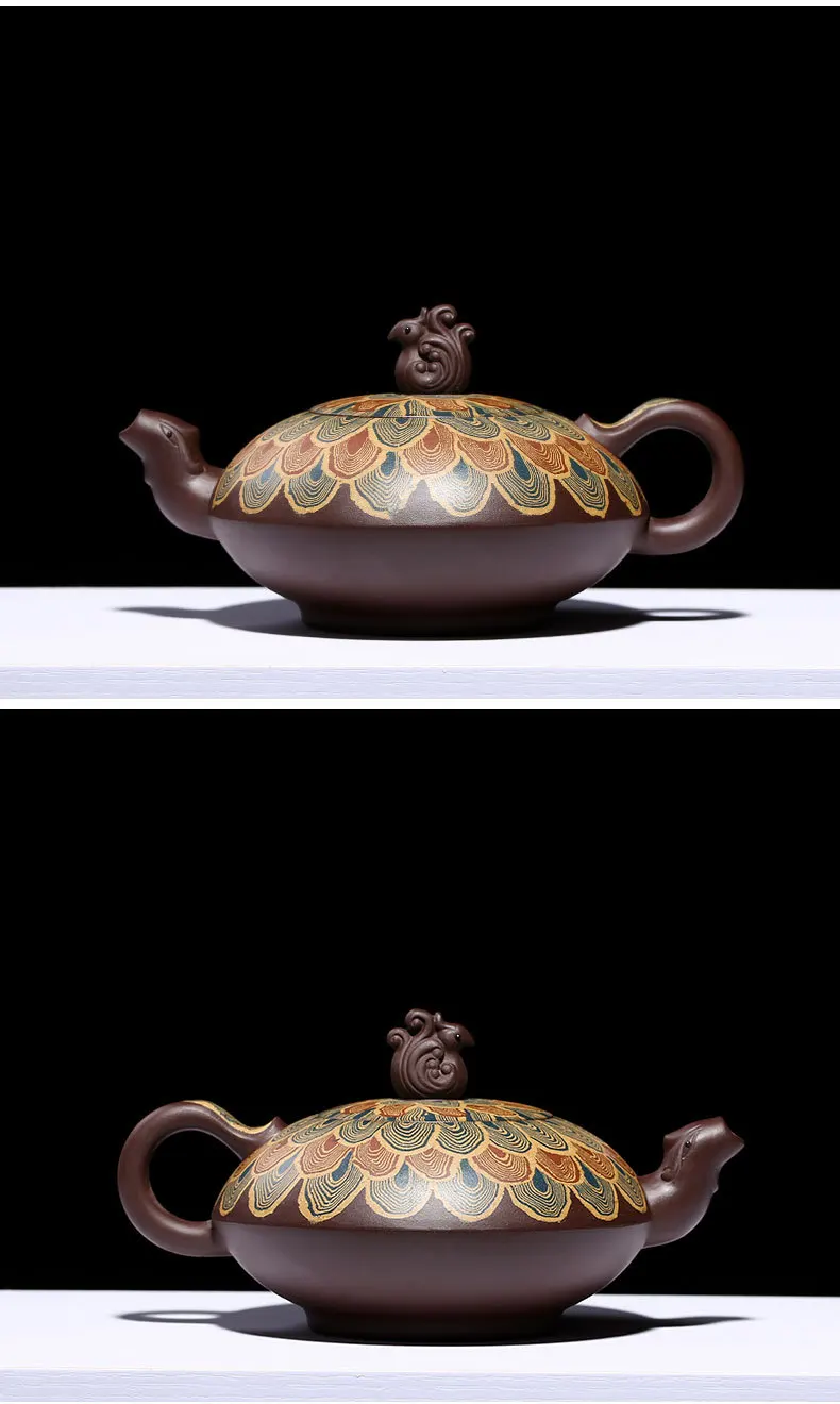 Chinese Yixing Clay Teapot Zisha Teapot Infuser Kung Fu Tea Set 420ml New Arrived Famous Handmade Pot High Quality With Gift Box