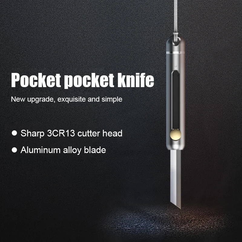 Креативный Мини Выдвижной Карманный нож портативный микро лезвие карманный для