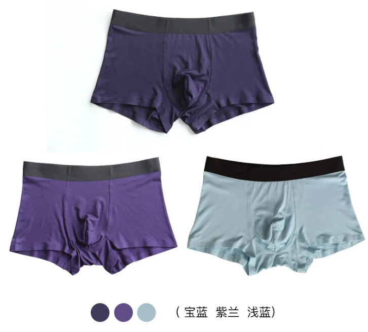 mixed color 8 Размеры L-5XL 3 шт./пакет Лидер продаж Твердые Цвет классический модальное бесшовное сексуальное мужское нижнее белье, боксеры, шорты, трусы - Цвет: mixed color 8