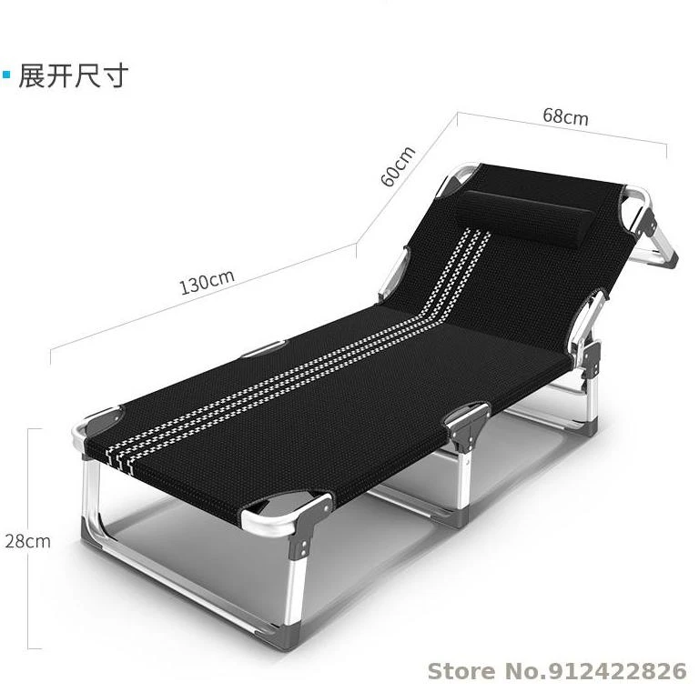 Cama plegable de aleación de aluminio para adultos, individual, simple, para el almuerzo, la y el - AliExpress