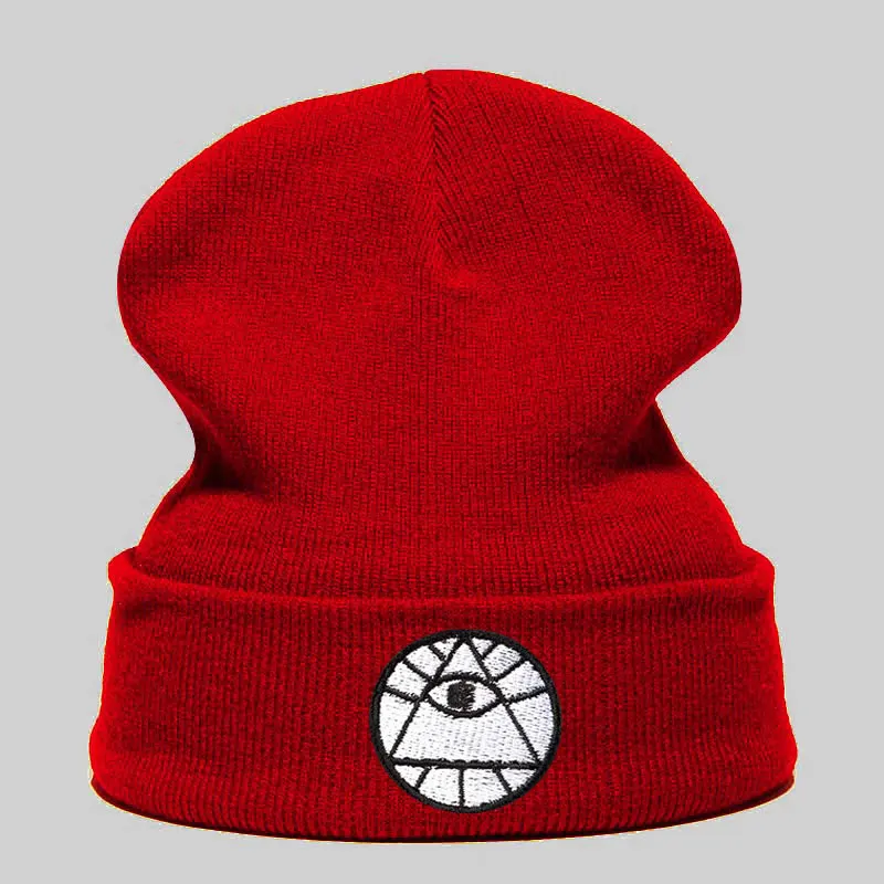Beanie шляпа Skullie Кепки смутная зима вышивка в стиле панк Для мужчин Для женщин для мальчиков и девочек подростков уличных танцев сглаз удачу