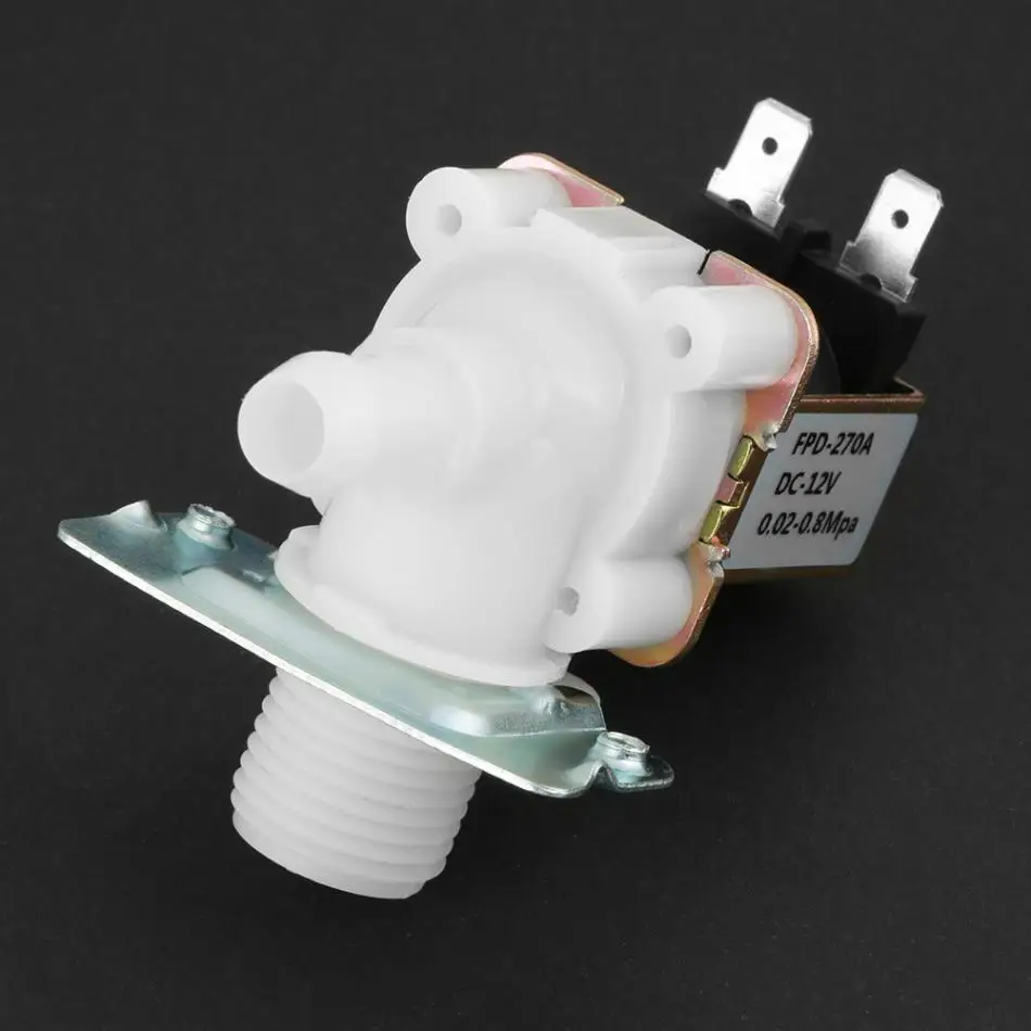 DC 12V DN15 G1/2 пластиковый Электрический магнитный электромагнитный клапан обычно входной переключатель воды