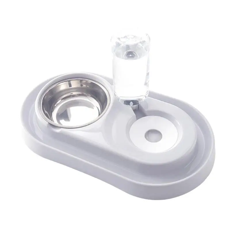 

Pet Bowl Dog Water Feeder Single Bowls 500ML Automatic Water Feeders Large Capacity Kitten Drinking Fountain Food Dish Cat Bowl