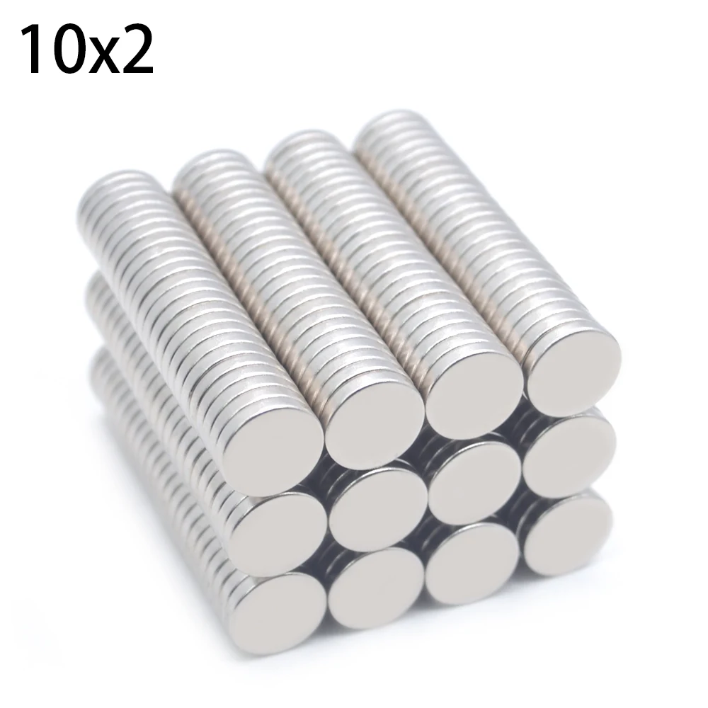 

500 pcs Neodymium Magnet Rare Earth Strong Round Permanent 10 * 2mm Refrigerator Electromagnet NdFeB Magnetic Disk