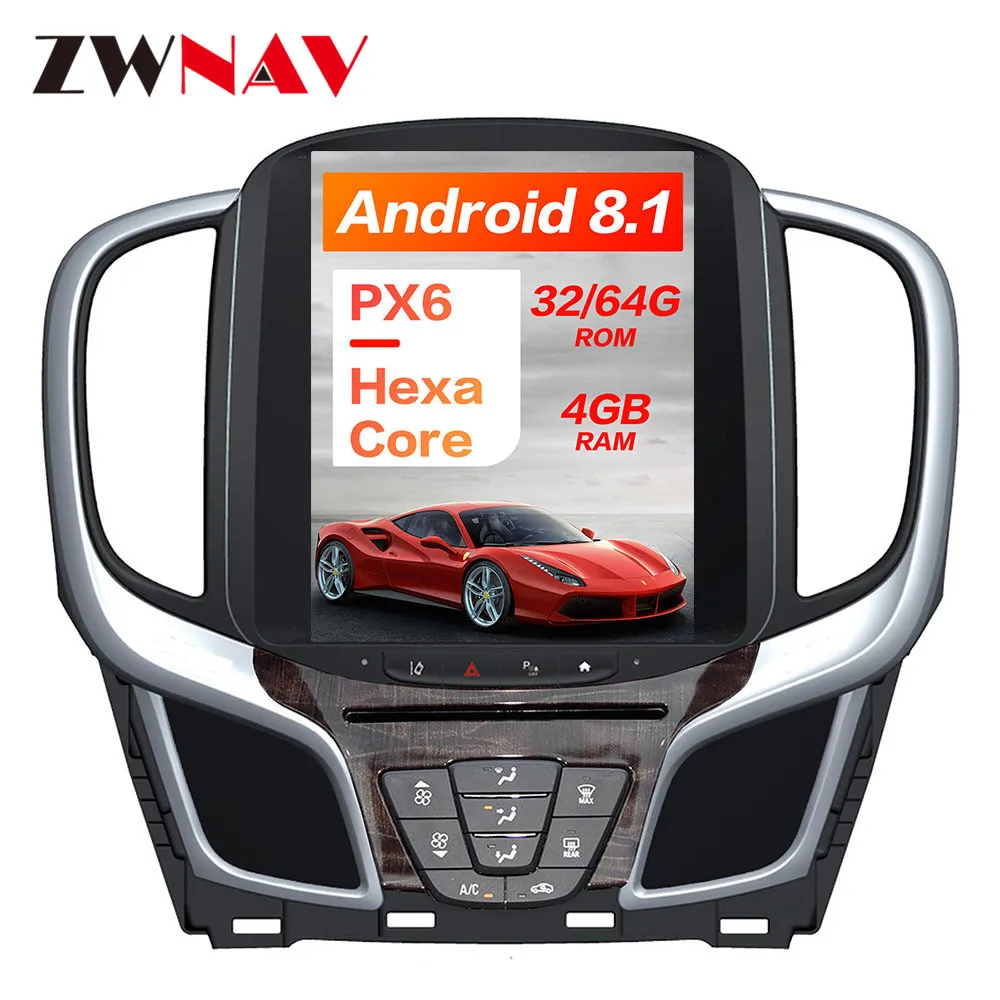Android 8,1 Tesla style 4 Гб ram Автомобильный gps навигация для Buick lacrosse+ Автомобильная магнитола головное устройство мультимедийный плеер