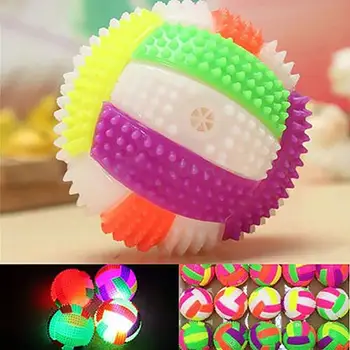 

LED Volleyball Flashing Light up Color Changing Bouncing Hedgehog Ball Kids Toy