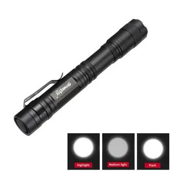 

XPE LED Alloy Flashlight Clip Torch Pen Light AA Waterproof 3 Light Modes Small Flashlight Mini Torch Compact Penlight