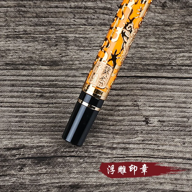 Jinhao dragon luxury 5000 fountain pen high quality electroplating 0.5mm nib New Calligraphy Pen Student Gift for Business Offic (6)