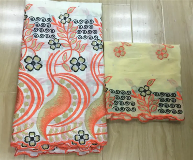 Африканское парчовое Ткань Белая швейцарская вуаль кружевная ткань из Дубая Африканское сухое кружево высокое качество кружева 5+ 2 ярдов/партия