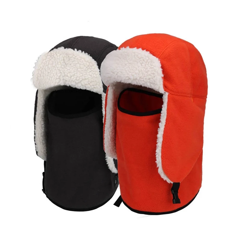 Winter Hat Bomber Hats Men Women Thicken Winter Earflap Keep Warm Caps Skull Mask Skiing Bomber Hats