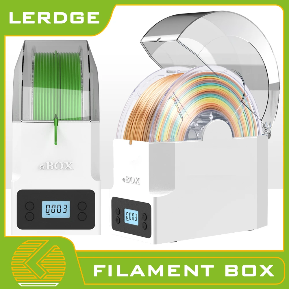 LERDGE Filament Dry Box Heating Drying Filaments Storage Dryer Box Keeping Holder Maker 3D Printing Tools eSUN eBOX Lite