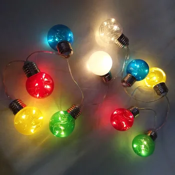 

Outdoor String Light LED String Light with 10 Bulbs Waterproof Shatterproof Fairy String Light for Bedroom Party Home Decor