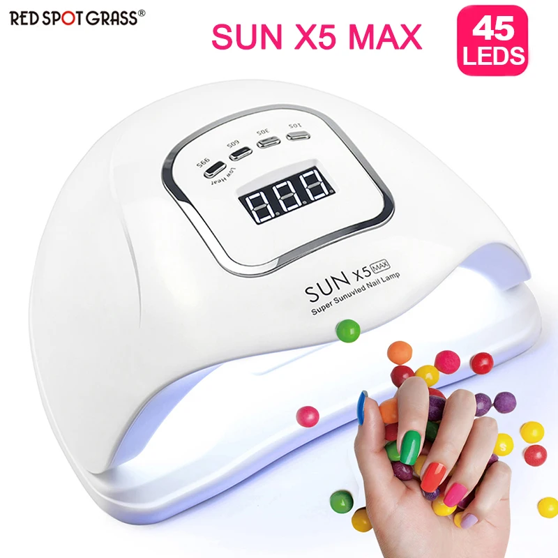 SUN X5 MAX Светодиодная лампа для сушки ногтей гель лака светодиодная УФ с ЖК
