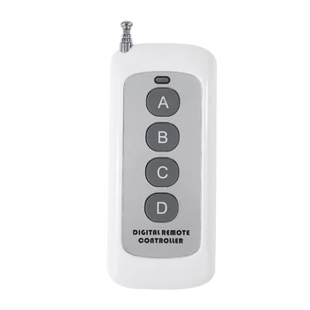 

Household Security Accessories Supplies 433MHz Remote Control Switch AC 220-380V 4 Channel Relay Receiver + RF Remote