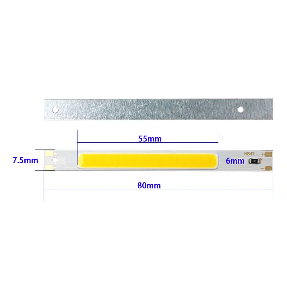 80x7 5 мм с питанием от USB 5V COB Светодиодные ленты бар светильник DC5V 3 Вт светодиодные
