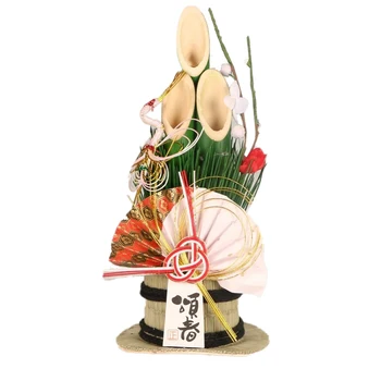 

New Year's Decoration Mini Pine Ornaments Bamboo and Pine-leaf Straw Ornament Greeting guests for Japan Home Decoration