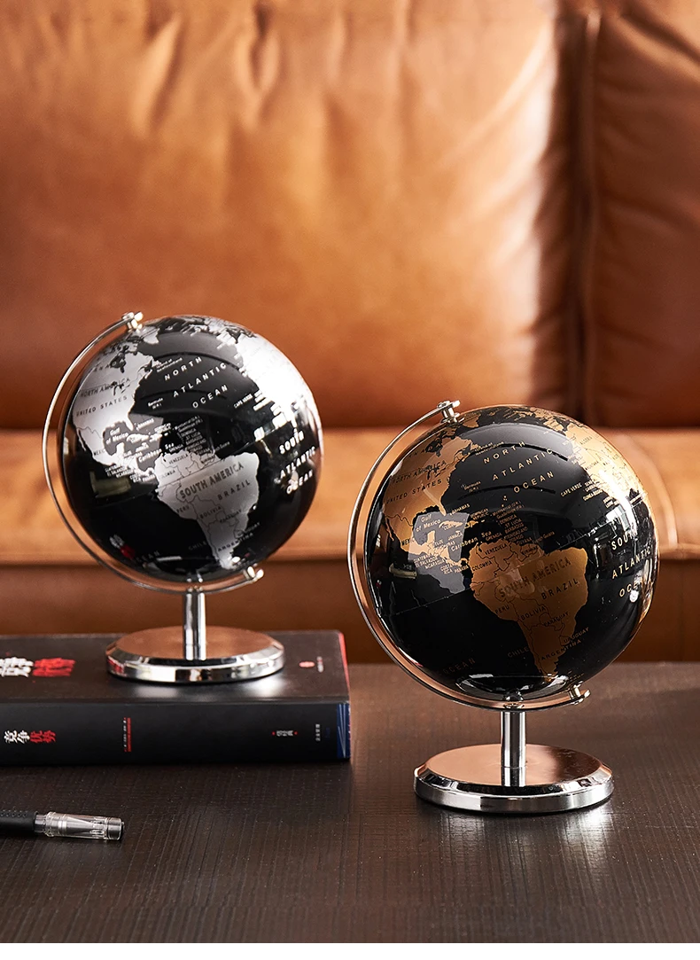 Rotating Student Globe Geography Educational Decoration Children 
