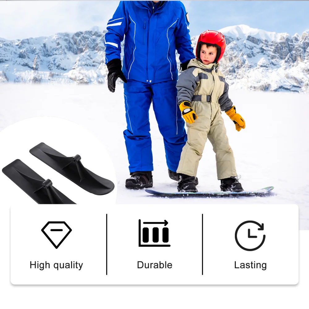 Snow Sled Scooter Ski Snowboard Kids Slider Sleds Plastic Board Toboggan Sledge Kid Winter Sand Attachment Kit Skiing Parts