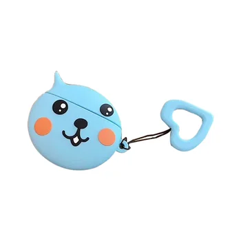 

Cartoon Animal Pattern Soft Silicone Protective Cover Shockproof Case Skin with Lanyard for Airpods 1/2 Charging Box Accessories