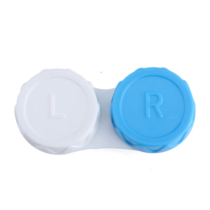 Contact Lenses Case L+R  Mini ColoredContact Lens Box for Colored Eyes Travel Eyewear Accessories Kit Holder Lens Container