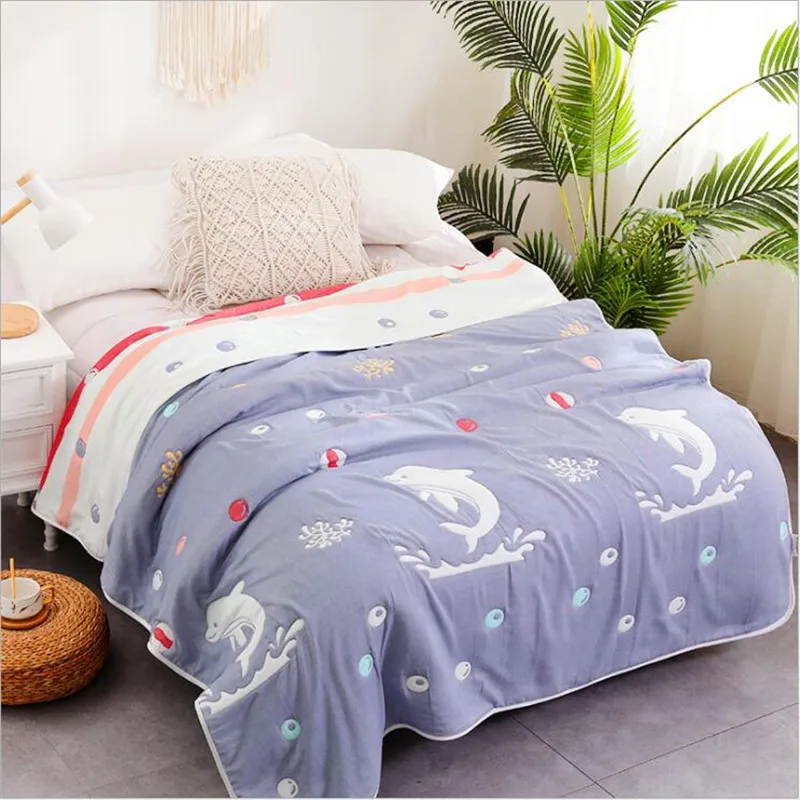 

10 Layers Big Size Super Thick Muslin Baby Asult Blanket 150x200cm Newborn Baby Kids Children Sleeping Blankets for Beds