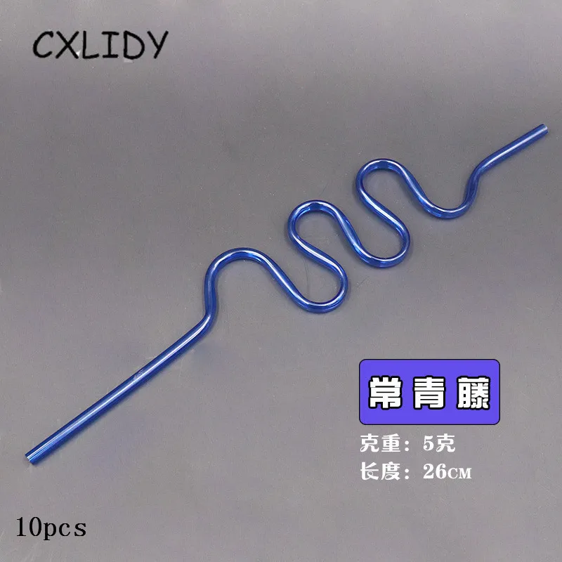 Вечерние соломинки в хрустальном стиле, соломинки для домашних животных, материал 5 мм, жесткая трубка, барный напиток, одноразовые пластиковые трубки, вечерние принадлежности для куриц aa088