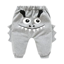 Брюки с высокой талией для новорожденных мальчиков и девочек; сезон весна-осень; брюки из От 0 до 2 лет хлопка; Новинка; свободные брюки для детей