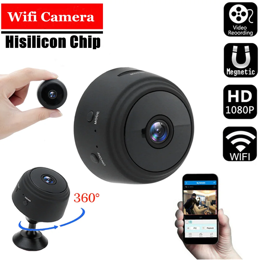 A9 1080P Wifi Mini Camera, Home Security P2P Camera WiFi, Night Vision Wireless Surveillance Camera, Remote Monitor Phone App|Mini Camcorders| - AliExpress