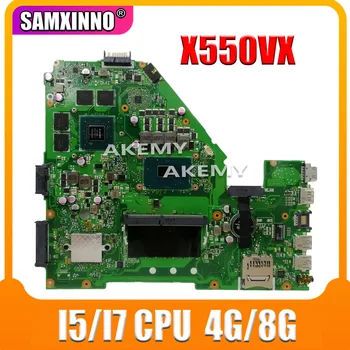 

X550VX MB._4G/8G/I7-6700HQ/ I5-6300HQ AS X550VX Mainboard REV 2.0 For Asus FX50V K550VX X550VX X550VQ Motherboard exchange!!!