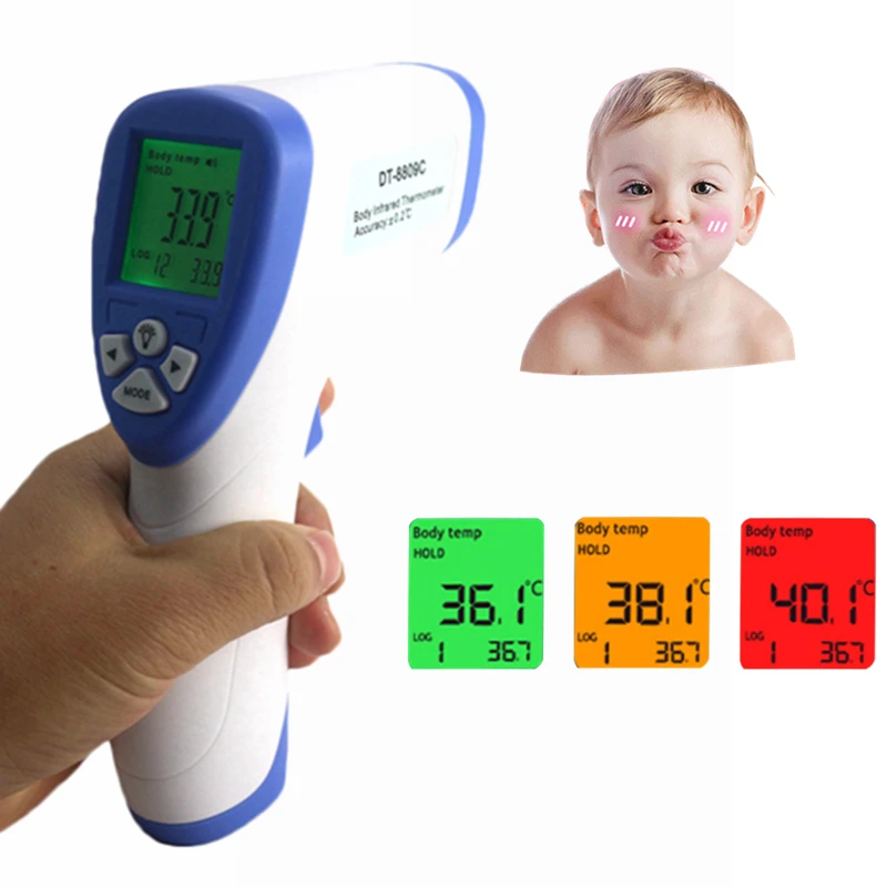 

WARMOM Digital Infrared Thermometer Kids Adult Forehead Surface Non-contact Electronic Thermometer Digital LCD Backlight Display