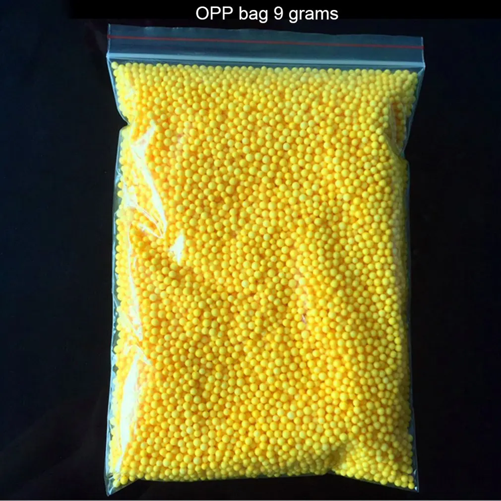 New9G/сумка DIY снежные частицы грязи аксессуары слизи шары маленькие крошечные пенопластовые бусины для поплавки наполнитель для DIY Поставки - Цвет: dark yellow