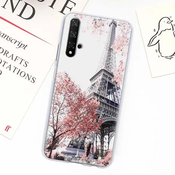 Лондонский Париж Эйфелева башня Франция чехол для телефона для Honor 8X 9X 8A Pro 8C 8S Play 3e Honor 20 Pro 10 20 Lite 20i жесткий чехол - Цвет: H05