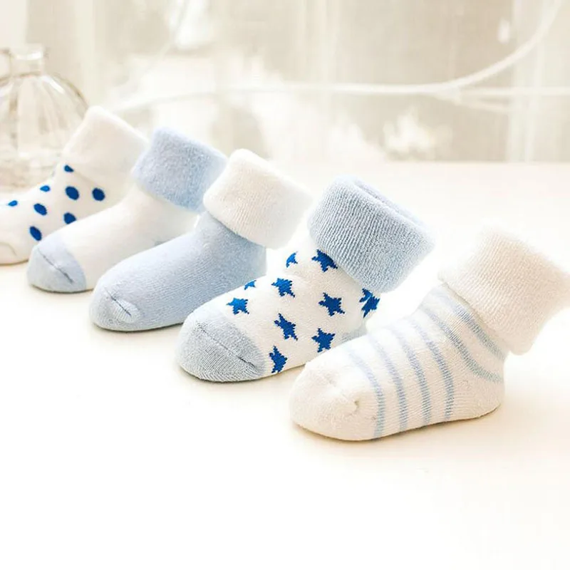 5 pairs /3 Pairs Baby Warm Winter Girl 0-24 Boy for Socks Birthday Gift Infant Newborns Baby Socks Socks Months Socks