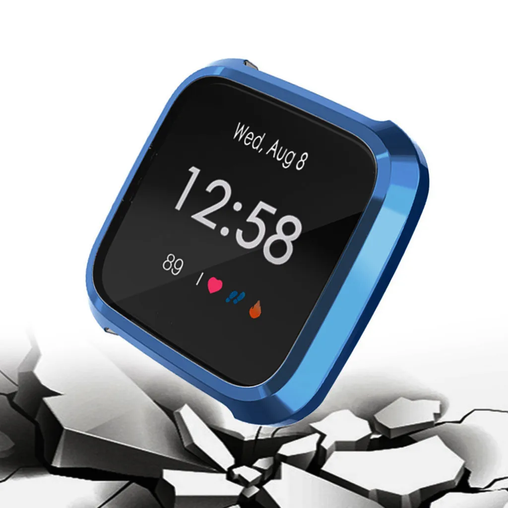 Гальванический Мягкий ТПУ защитный чехол для Fitbit versa Lite Смарт-часы для смарт-часов аксессуары защитная коробка