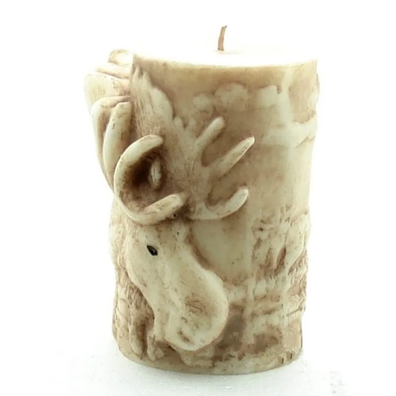 Силиконовая форма в виде животного 3D лосячий олень свеча силиконовая для мыла