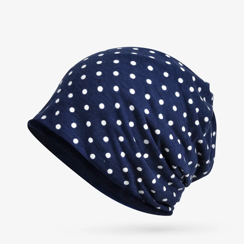 Blue CAMOLAND Dot дизайн осенне-зимняя шапка унисекс Skullies Beanies Женские повседневные шапочки шапки мягкая теплая спортивная велосипедная шапка - Цвет: Blue