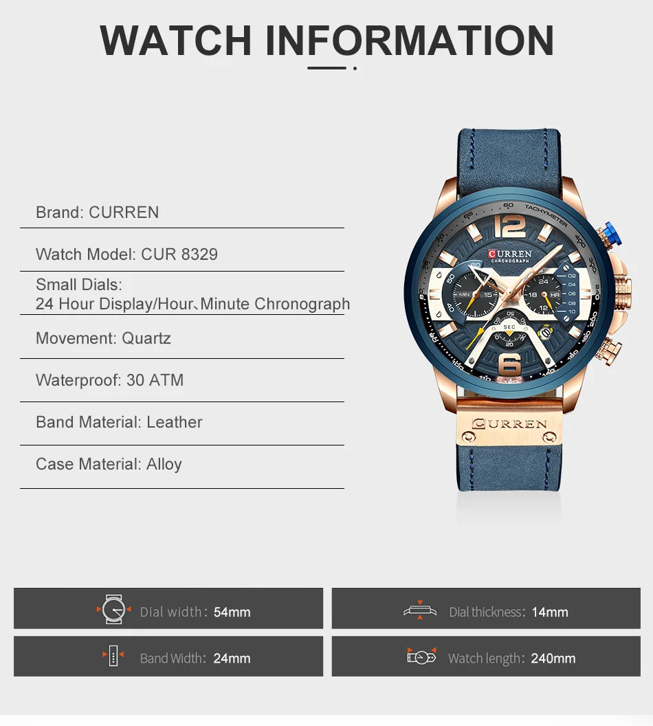 DIDUN watch Men Top Brand Luxury Quartz Watch Analog Leather Sports Watches Men's Army Military Watch 30m Waterproof Wristwatch
