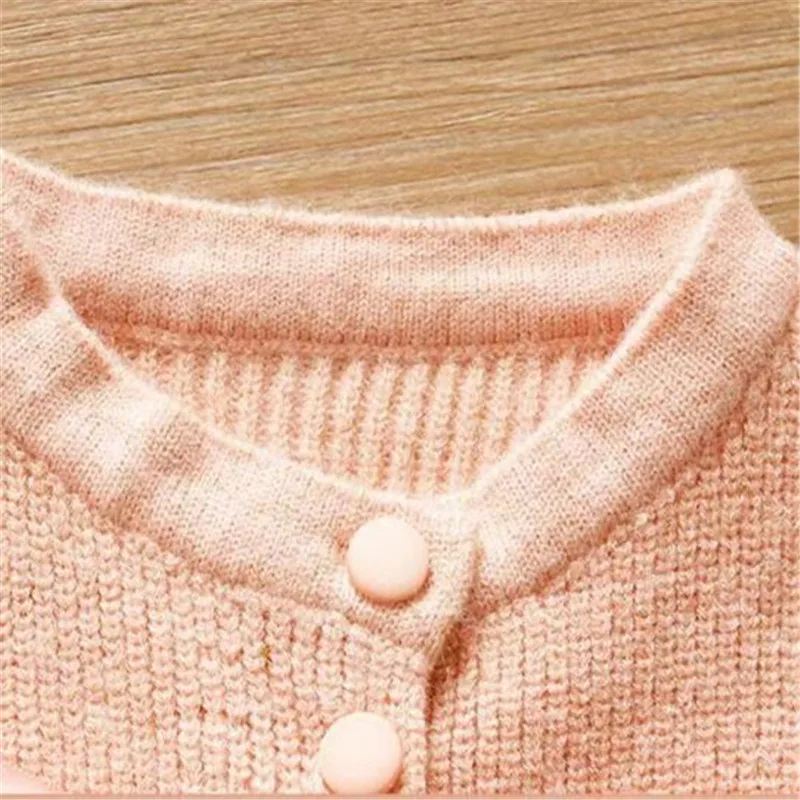 Lawadka Spring Kids Vest For Girl Fashion Bow Solid Children Cardigan Sweater Outwear Sleeveless Baby Waistcoat Clothes