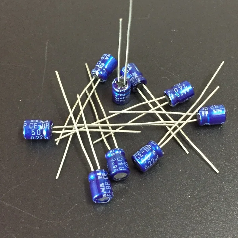 100pcs 0.22uF 50V Japan ELNA CE-BP 4x5mm 50V0.22uF Bipolar Audio Capacitor | Электронные компоненты и
