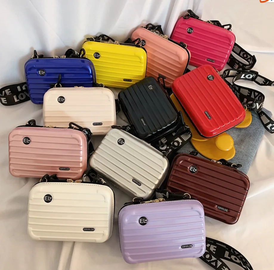 Новые роскошные ручные сумки для женщин сумка-тоут в форме чемодана карамельного