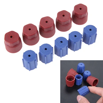 

10x Car R134a Air Conditioning Charging Ports Service Fitting Cover Replacement