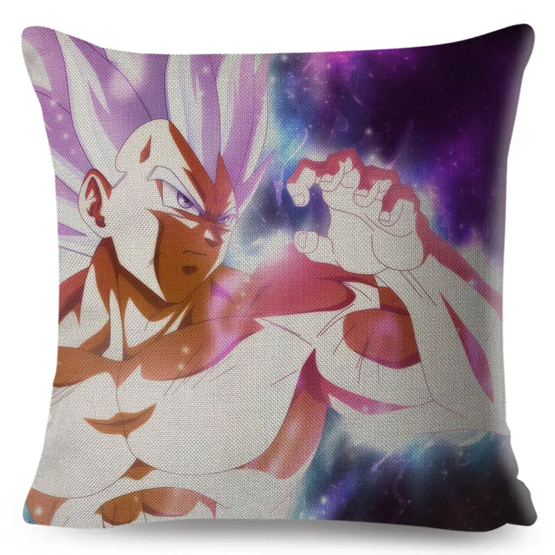 С рисунком из мультфильма «Жемчуг дракона Z сын Goku vegeta Broli льняная наволочка 45*45 см чехлы для диван, домашний декор Япония наволочка с аниме - Цвет: 5