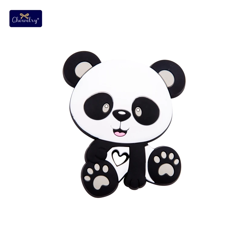 Gray Panda Bpa бесплатно 1 шт. силиконовые грызуны Прорезыватель жевательные бусины Прорезыватель силиконовый Ежик DIY аксессуары для кормления детей Детские Прорезыватели - Цвет: Gray Panda