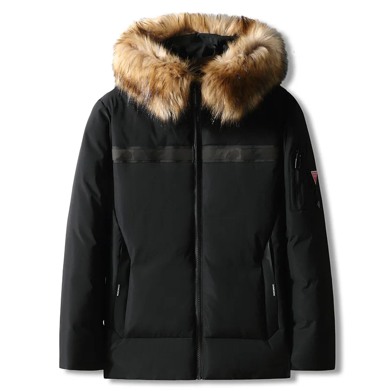 New Super Large Men Thick Coat Camouflage Tide Hooded Casual Padded Lacket Mens Winter Detachable Fur Collar Plus Size 2XL-8XL