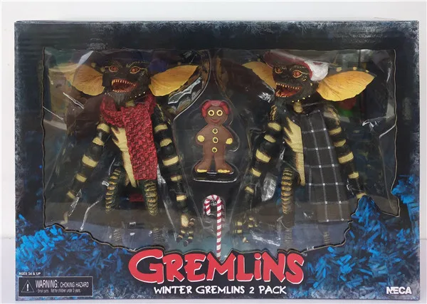 NECA Gremlins зимний костюм 2 упаковки фильм Gremlins инопланетянин набор Gremlin Greta фигурка модель игрушки оригинальная коллекция