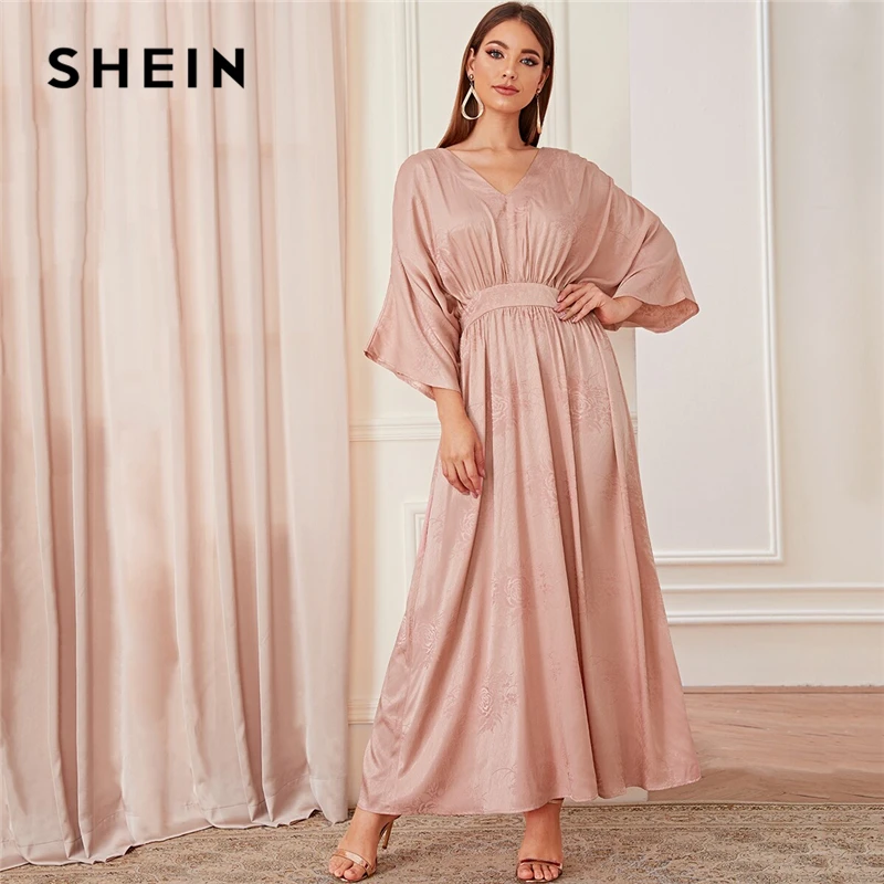 batwing sleeve maxi dress