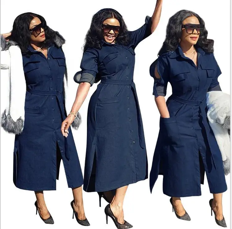 Новинка 2020 модное женское джинсовое платье с длинным рукавом облегающие джинсы