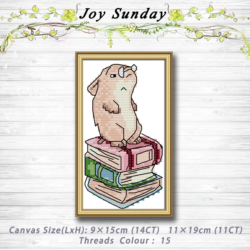 

hamster animal cartoon Patterns 14CT11CT Counted Cross Stitch Sets embroidery set Needlework kit chinese cross stitch Home deco